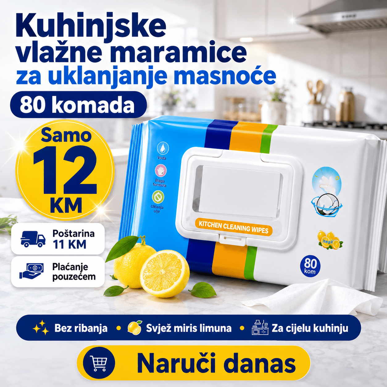 Kuhinjske Vlažne Maramice (80.kom) – – – slika 7