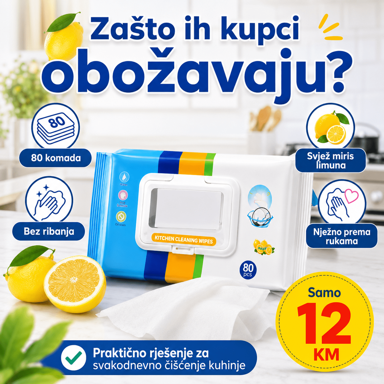 Kuhinjske Vlažne Maramice (80.kom) – – – slika 4