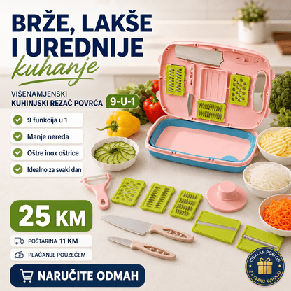 Kuhinjski Rezač Povrća 9-u-1 – – – slika 6