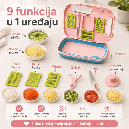 Kuhinjski Rezač Povrća 9-u-1 – – – slika 8