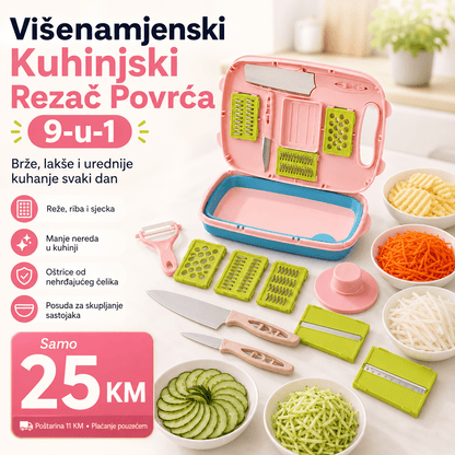 Kuhinjski Rezač Povrća 9-u-1 – – – slika 4