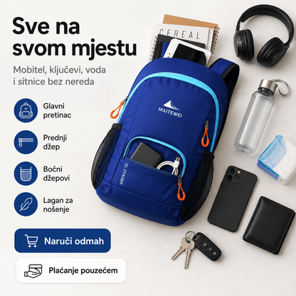 Lagani Sportski Ruksak za Svaki Dan – Torbe i ruksaci – Kraljevsko plava – slika 6