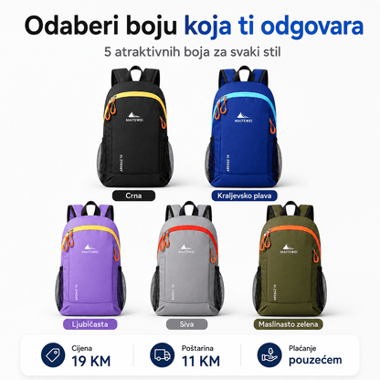 Lagani Sportski Ruksak za Svaki Dan – Torbe i ruksaci – Crna – slika 7