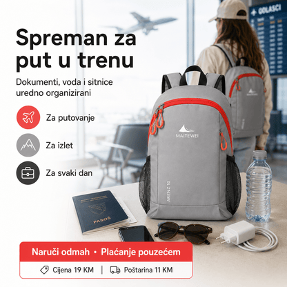 Lagani Sportski Ruksak za Svaki Dan – Torbe i ruksaci – Kraljevsko plava – slika 4