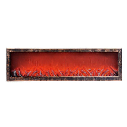 LED Dekorativni Kamin s efektom plamena – – Crni Kamin 120x13x35 cm – slika 12