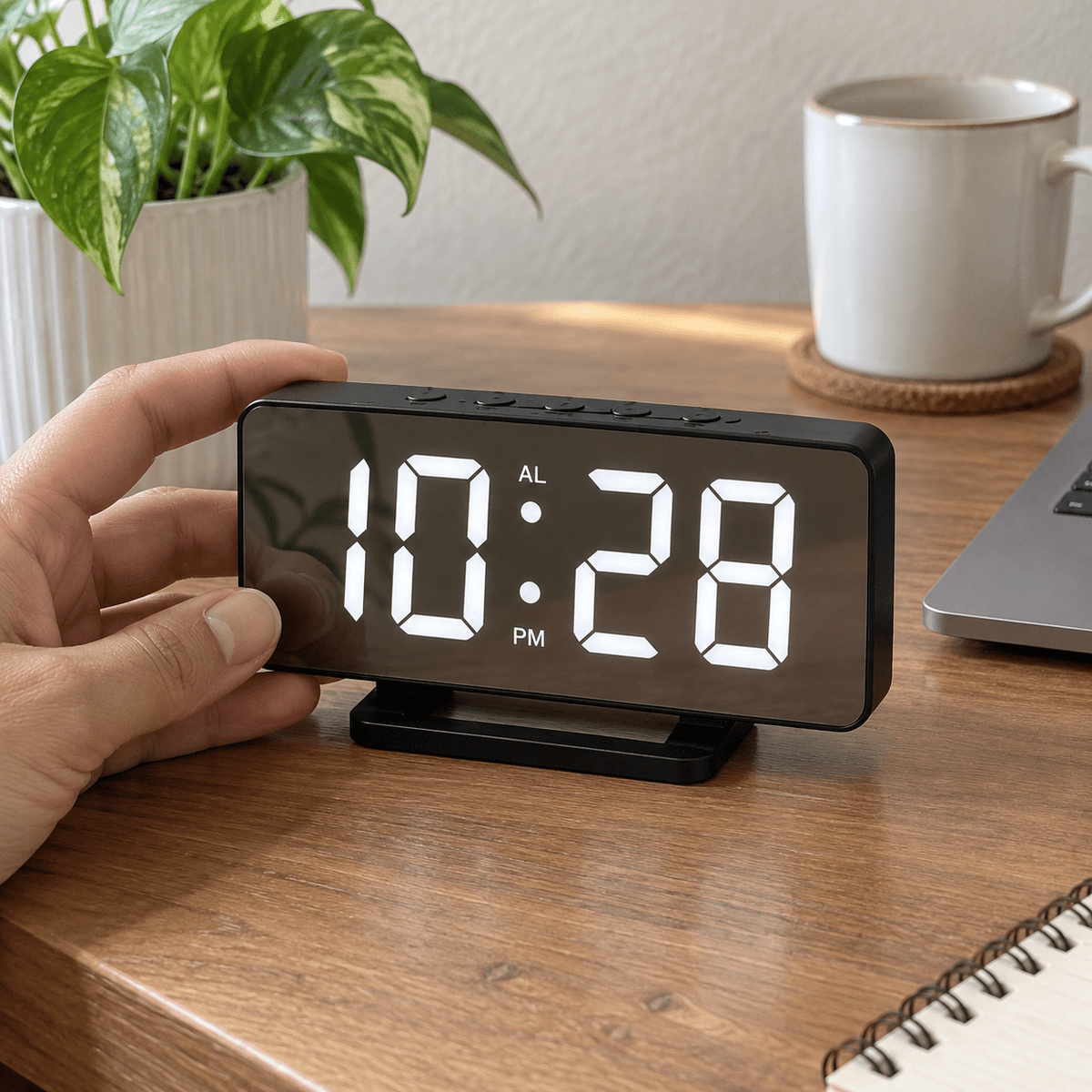 LED digitalni stolni sat DS-3811L na stalku – Digitalni stolni satovi – – slika 3