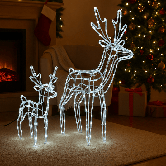 LED Jelen od Svjetlosnog Kabla – – 80x90x45cm – slika 1