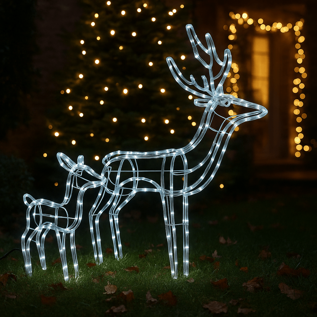 LED Jelen od Svjetlosnog Kabla – – 80x90x45cm – slika 5