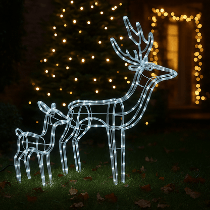 LED Jelen od Svjetlosnog Kabla – – 80x90x45cm – slika 5