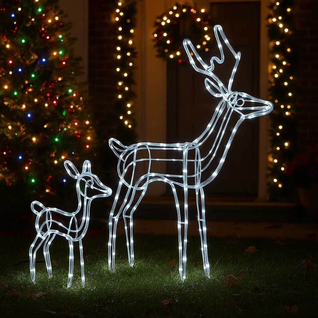 LED Jelen od Svjetlosnog Kabla - SAMO KLIKNI