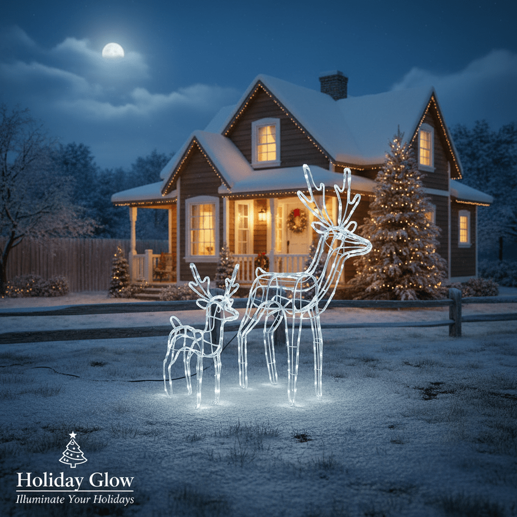 LED Jelen od Svjetlosnog Kabla - SAMO KLIKNI