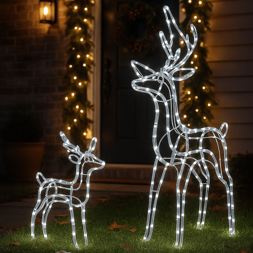 LED Jelen od Svjetlosnog Kabla - SAMO KLIKNI