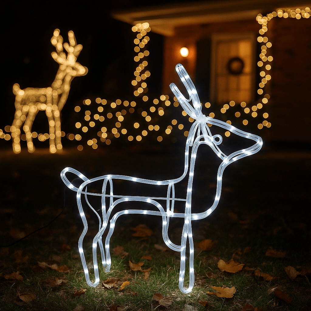 LED Jelen od Svjetlosnog Kabla - SAMO KLIKNI