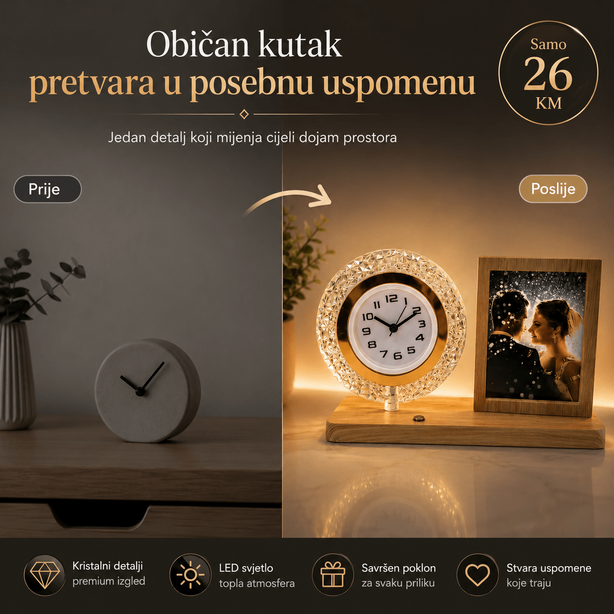 LED Lampa s Okvirom za Fotografiju – – – slika 3