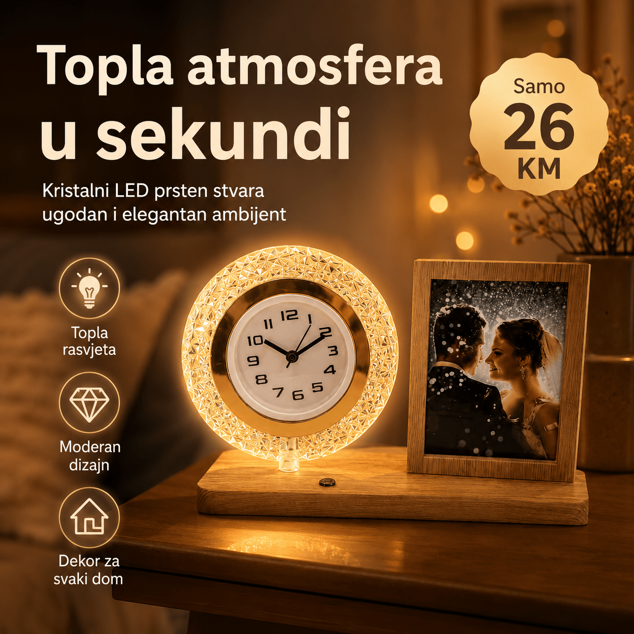 LED Lampa s Okvirom za Fotografiju – – – slika 2