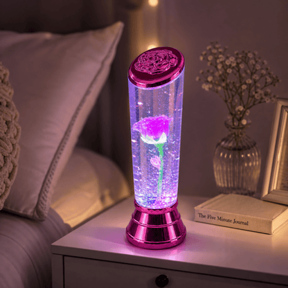 LED Lampa s ružom – – – slika 3