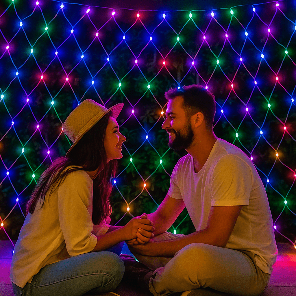 LED Mreža 2x2 metra – – Hladno Bijela – slika 9