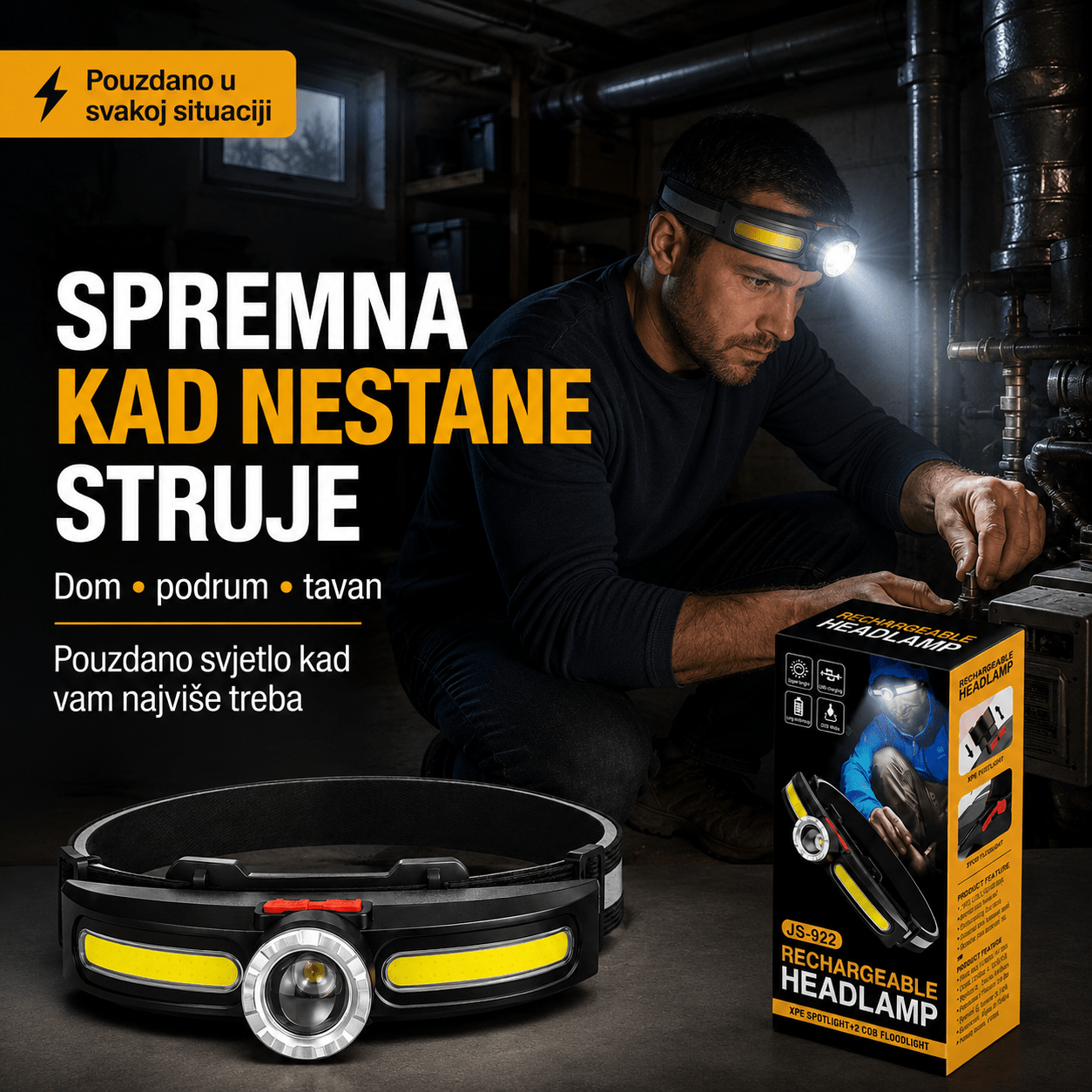 LED Naglavna Lampa – – – slika 3