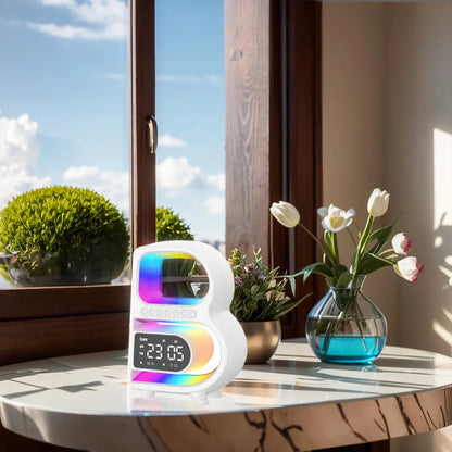 LED Stolna Lampa s Bežičnim Punjenjem i Zvučnikom – – – slika 6