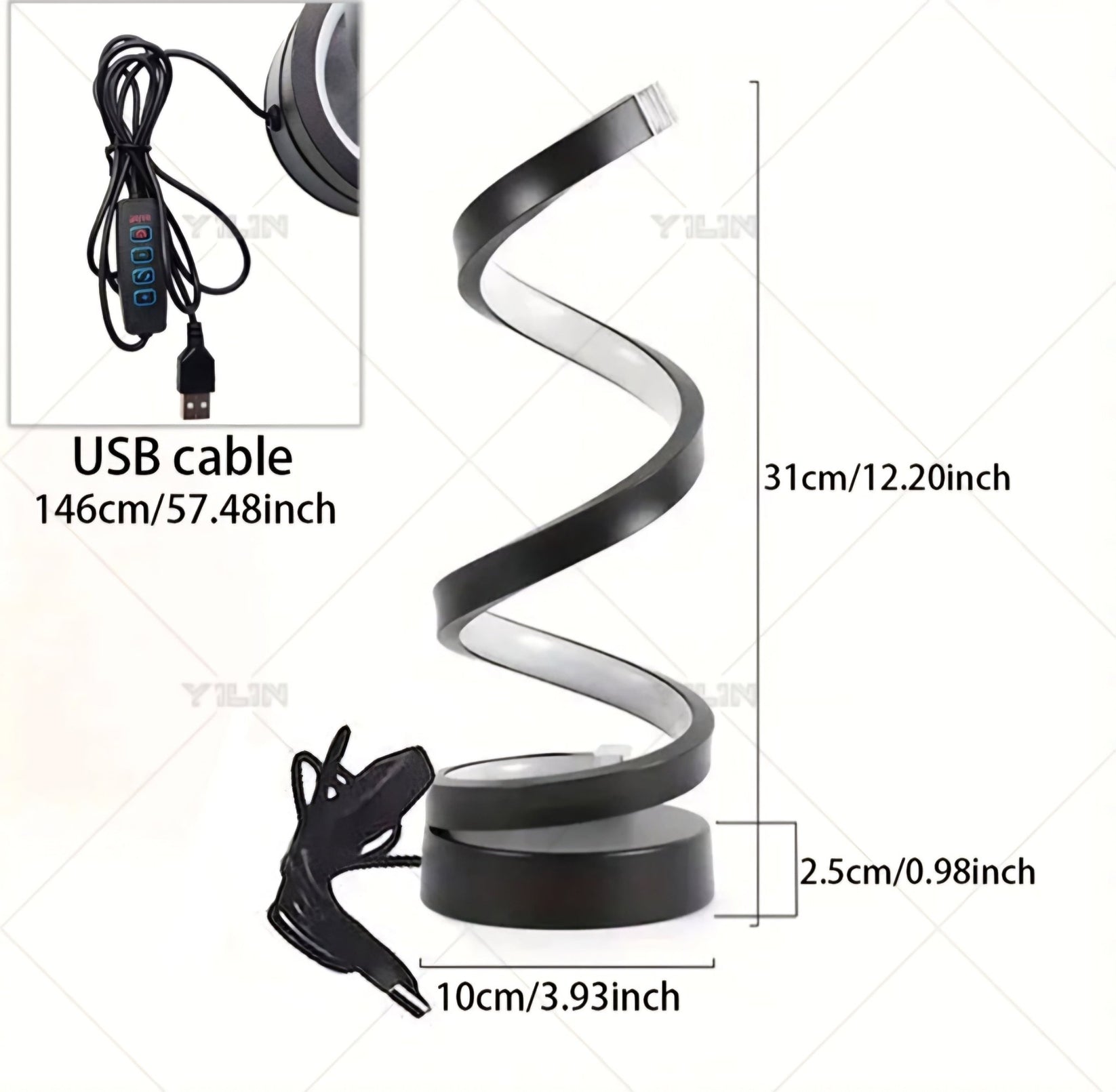 LED Stolna Spiralna Lampa – – – slika 5