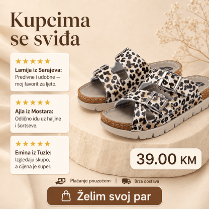 Leopard Sandale sa Dva Remena – Obuća i Papuče – 37 – slika 8