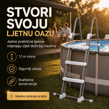 Ljestve za Bazen (1.1m) – – – slika 2