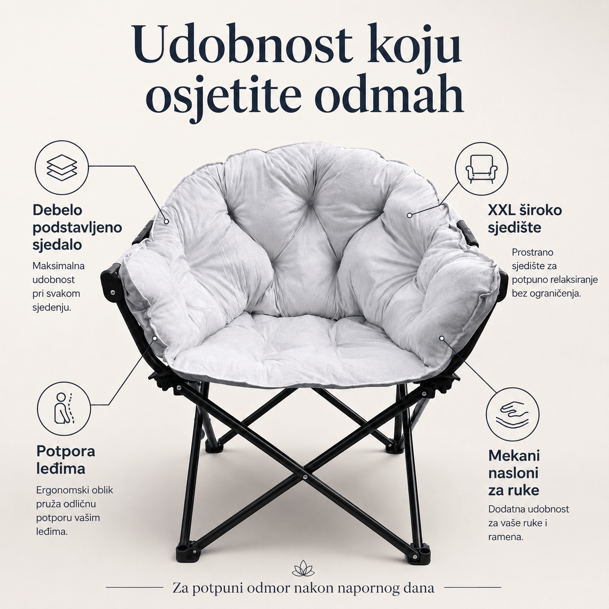 Luksuzna XXL Relax Stolica – – – slika 5