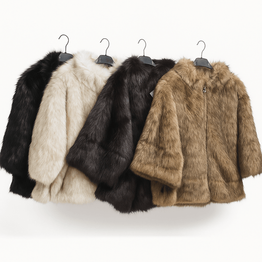 Luksuzna Ženska Bunda od Umjetnog - SAMO KLIKNI