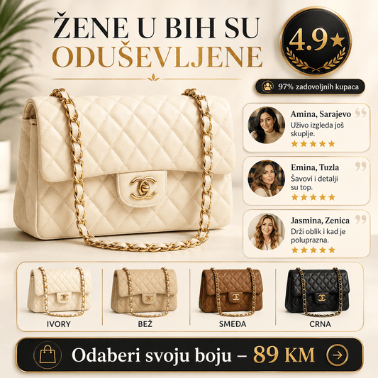 Luksuzna Ženska Torba – Torbe i Novčanici – Bijela – slika 2
