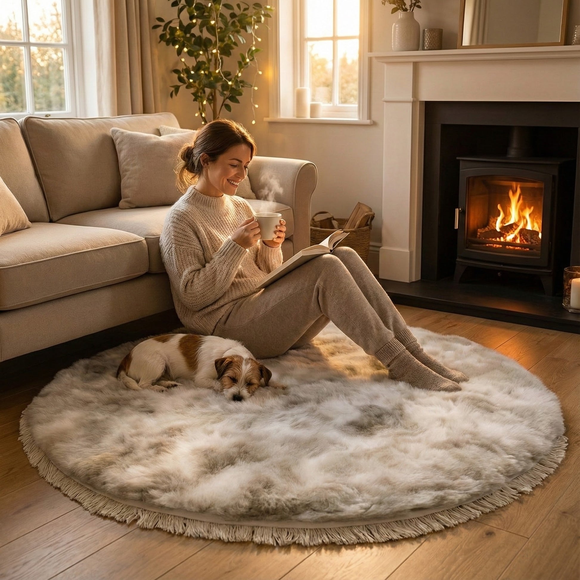 Luksuzni Okrugli Tepih Lora Eksimor - SAMO KLIKNI