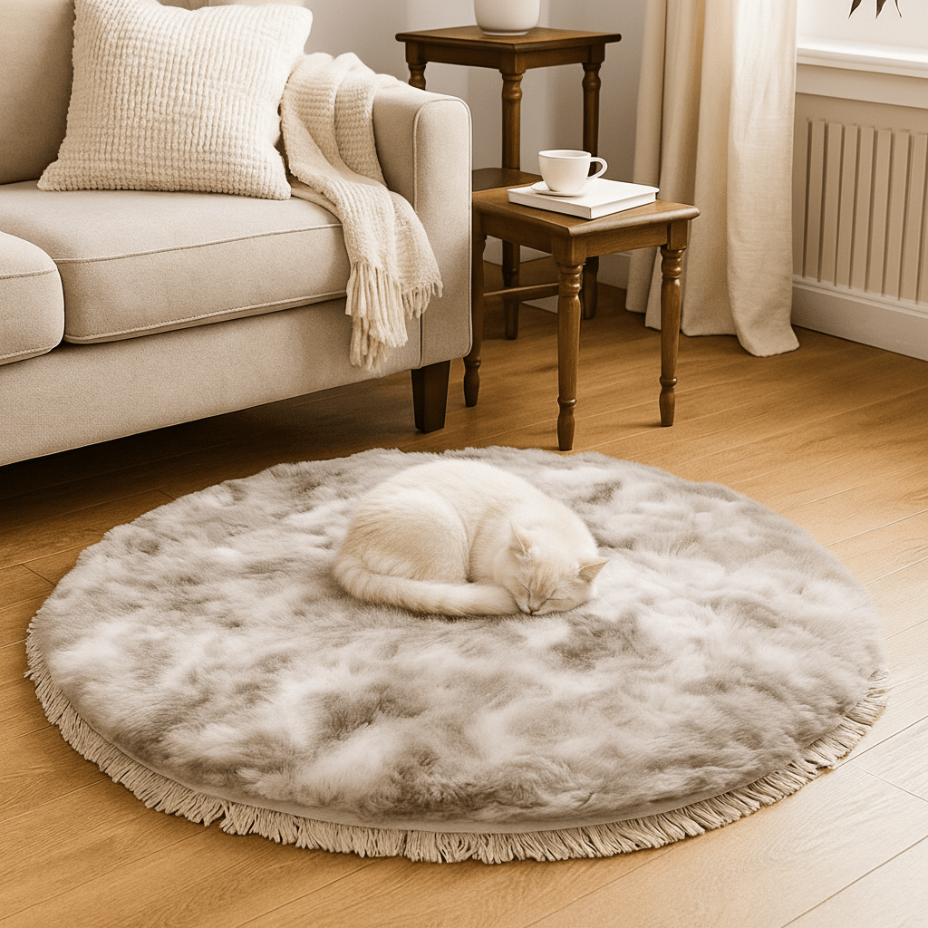 Luksuzni Okrugli Tepih Lora Eksimor – – 80 cm – slika 6