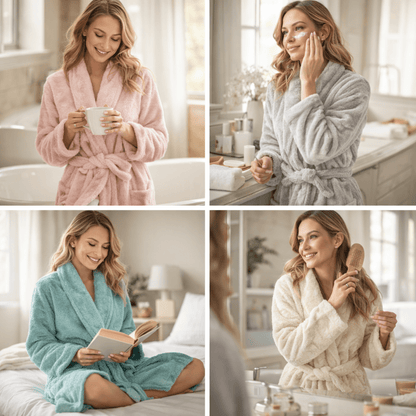 Luksuzni Polar Ogrtač – – Bež 2XL – slika 4