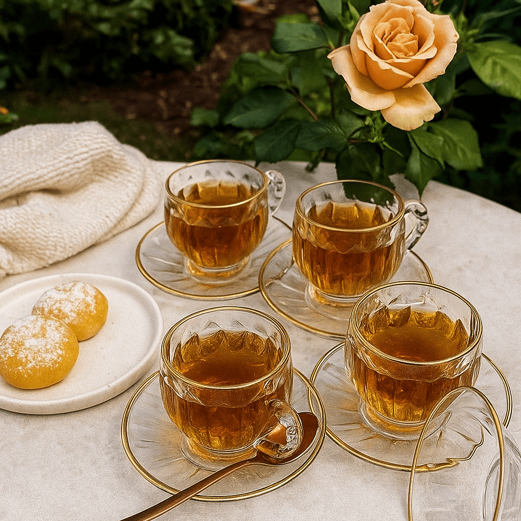 Luksuzni Set Staklenih Šolja - SAMO KLIKNI