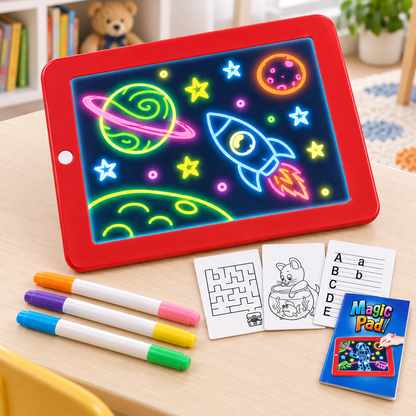 Magic Pad crvena tabla za crtanje s markerima – Magic Pad table za crtanje – – slika 2