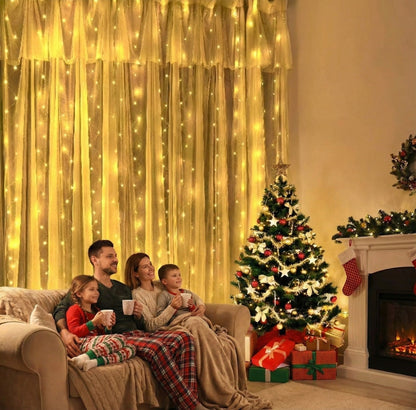 Magična LED zavjesa 3 x 2 metra – – Žuta 3 x 2 metra – slika 3