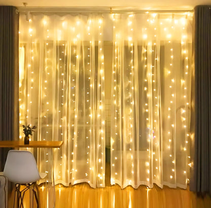Magična LED zavjesa 3 x 2 metra – – Žuta 3 x 2 metra – slika 11