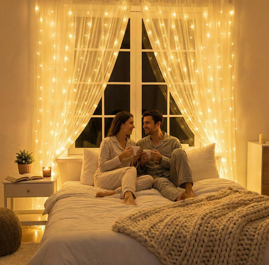 Magična LED zavjesa 3 x 2 metra – – Bijela 3 x 2 metra – slika 1