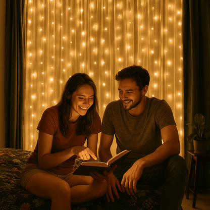 Magična LED zavjesa 3 x 2 metra – – Žuta 3 x 2 metra – slika 12