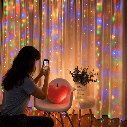 Magična LED zavjesa 3 x 2 metra – – Žuta 3 x 2 metra – slika 6