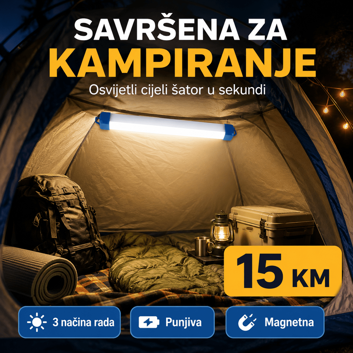 Magnetna LED Lampa 50 cm – – – slika 2