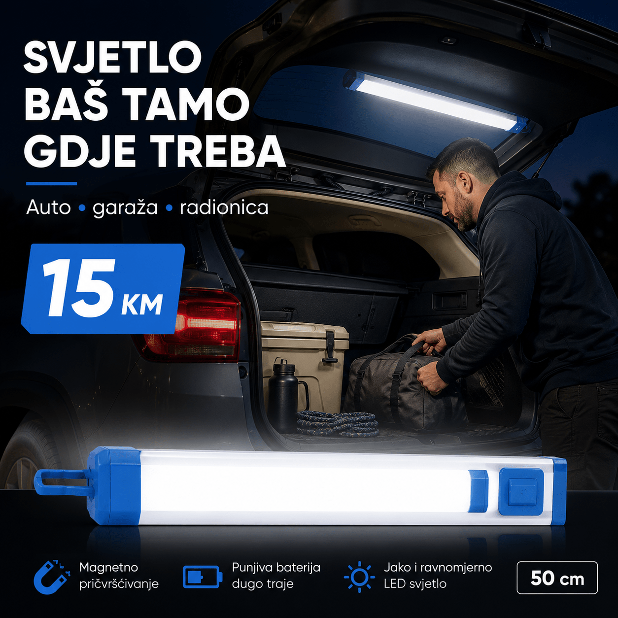 Magnetna LED Lampa 50 cm – – – slika 4