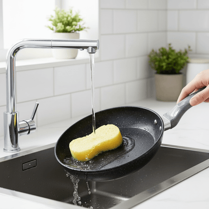 Maifanshi Neprijanjajuća Tava 24cm - Granitni Premaz – Kuhinjski pribor – 24cm Crna – slika 4