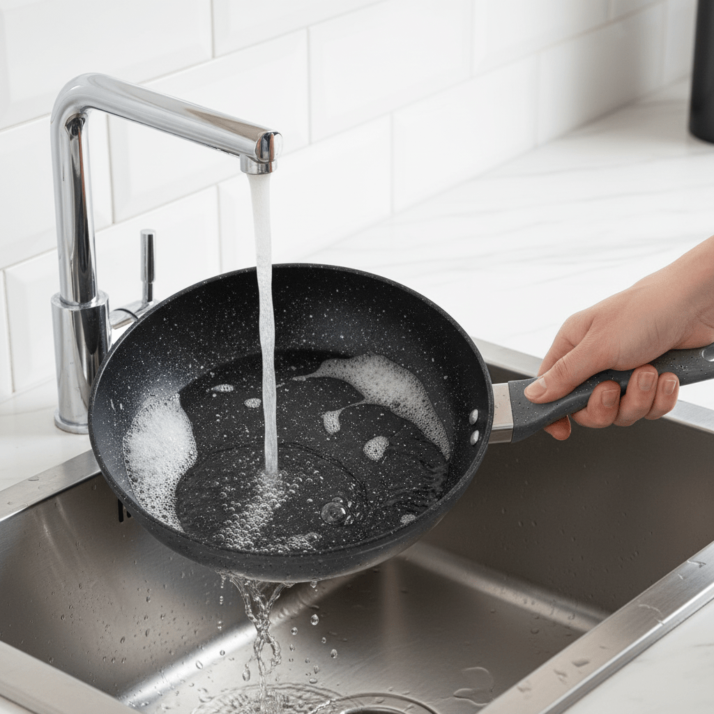 Maifanshi Neprijanjajuća Tava 28cm - Vrhunska Kvaliteta za Vašu Kuhinju – Kuhinjsko posuđe – 28cm – slika 4