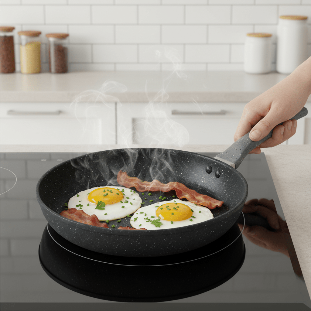 MAIFANSHI Non - Stick Tava 30cm – Granitni Premaz za Savršeno Kuhanje – Kuhinjsko posuđe – 30cm – slika 2