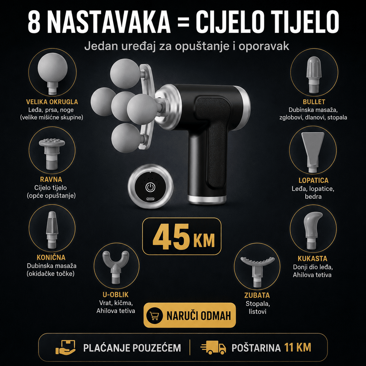 Masažni Pištolj za Mišiće – – – slika 5