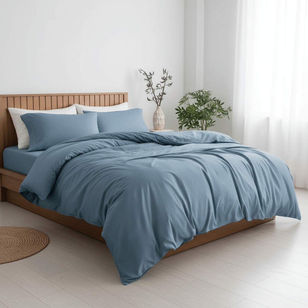 Maxgo Home Luksuzni Set Posteljine 4u1 - Više Boja – Set posteljine – Plava – slika 3