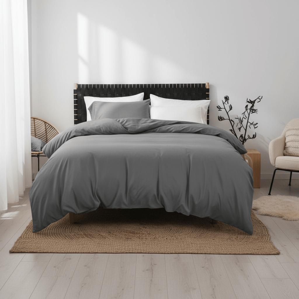 Maxgo Home Luksuzni Set Posteljine 4u1 - Više Boja – Set posteljine – Siva – slika 1