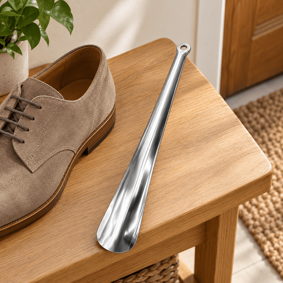 Metalna kašika za obuću – 30 cm, glatka ili reljefna – Metalne kašike za obuću 30 cm – Glatka – slika 5