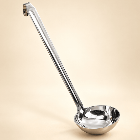 Metalna kutlača s kukastom drškom – dvije dimenzije – Kutlače s kukastom drškom – 36 × 11,5 cm – slika 1
