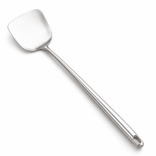 Metalna lopatica s punom glavom 42,8 cm – Metalne kuhinjske lopatice – – slika 1